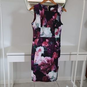 Calvin Klein Floral Sheath dress Size 4